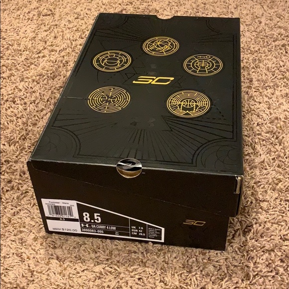 San Francisco Giants Under Armor Curry 4 Low - Picture 6 of 6